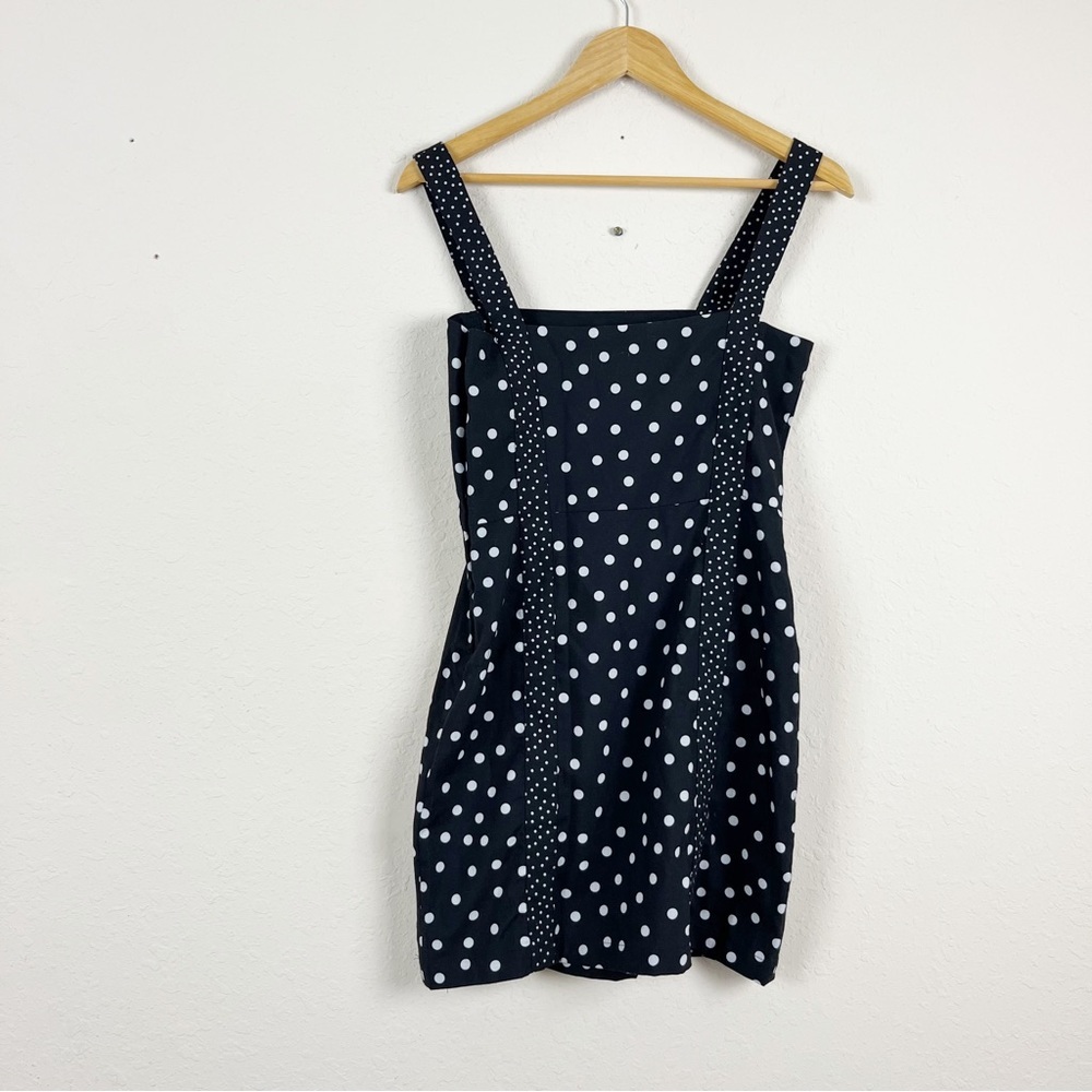 Solid & Striped Black Polka Dot Mini Dress Size Xs - image 7